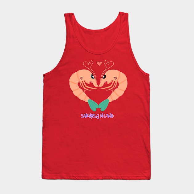 SHRIMPLY IN LOVE Tank Top by reivy